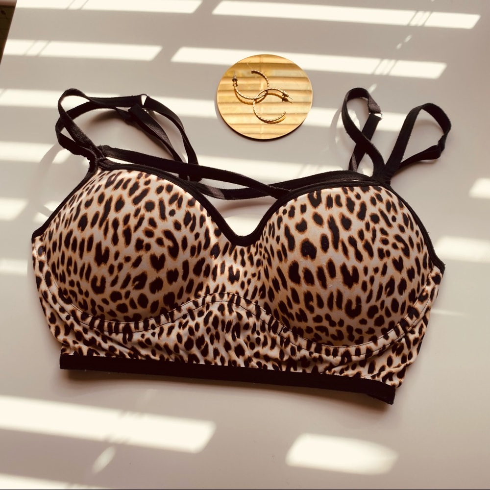 Cute Cheeta Print Victoria Secret Bra in Size Medium!